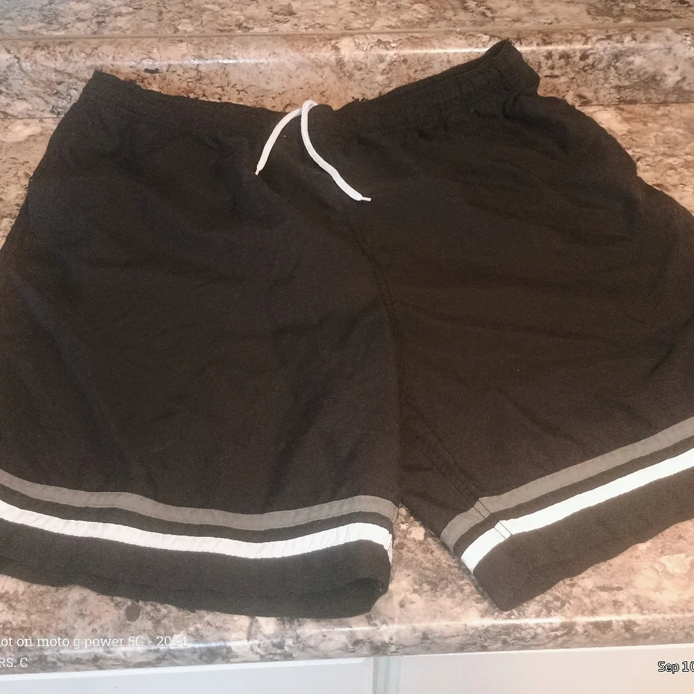 Islander Gray White Black Swim Trunks Shorts Men's Extra Large